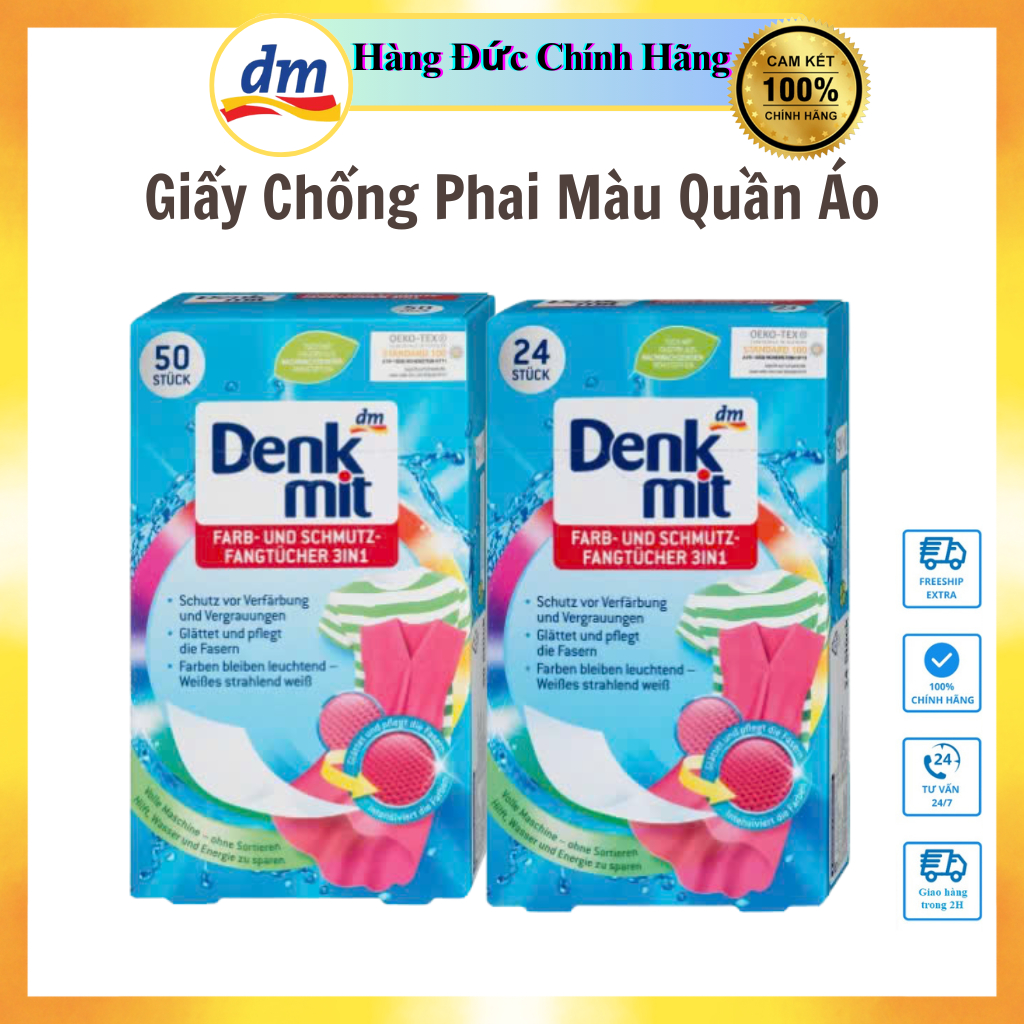 Giấy Hút Chống Phai Màu Quần Áo Denkmit Đức