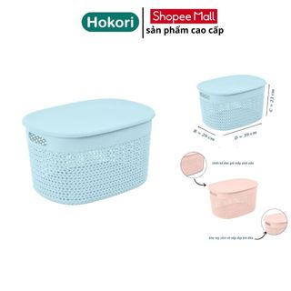 Rổ Đựng Đồ Có Nắp - Đựng Đồ Đa Năng Việt Nhật, Giỏ Đan Đựng Dụng Cụ Nhà Bếp,Quần Áo Gọn Gàng