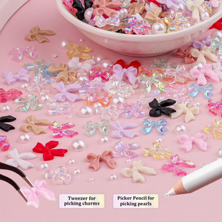 Set 50 cham nơ nail đính móng gắn nailbox siêu đẹp mix đủ mẫu siêu HOT