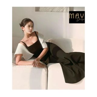 Đầm Thiết Kế MAY O16 Chất Liệu Vải Tafta Chan nel Cao Cấp - Đầm Dự Tiệc Sang Trọng Chuẩn MAY