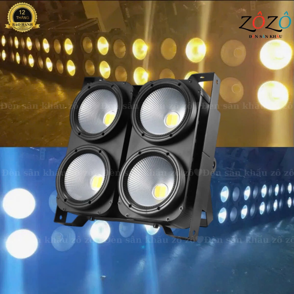 Đèn Blinder 4 mắt x 400w 2 màu trắng vàng nắng