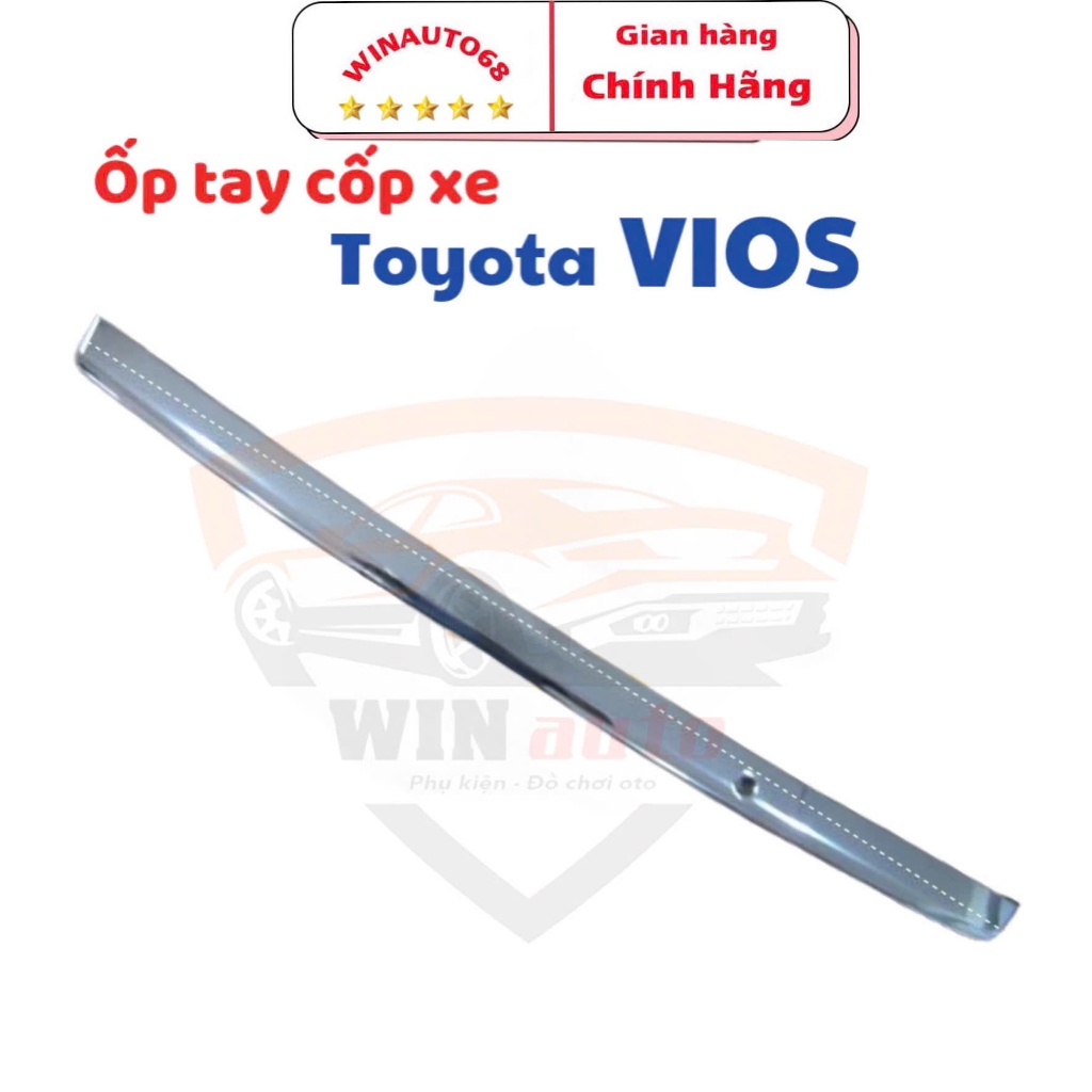 ỐP TAY MỞ CỐP XE VIOS 2014 - 2015- 2016- 2017 mạ crom cao cấp