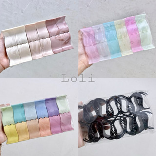 Lố 12 kẹp càng nhựa dẻo 5 răng 3 răng nhiều màu loli