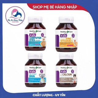 Healthy care bổ sung vtm cho bé (Canxi calcium sữa; DHA; bổ mắt Computer eyes; kẹo Zinc vtm C)