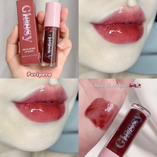 Son Tint Peripera Ink Glasting Lip Gloss 06 Made It đỏ đất hiệu ứng đôi môi căng đầy