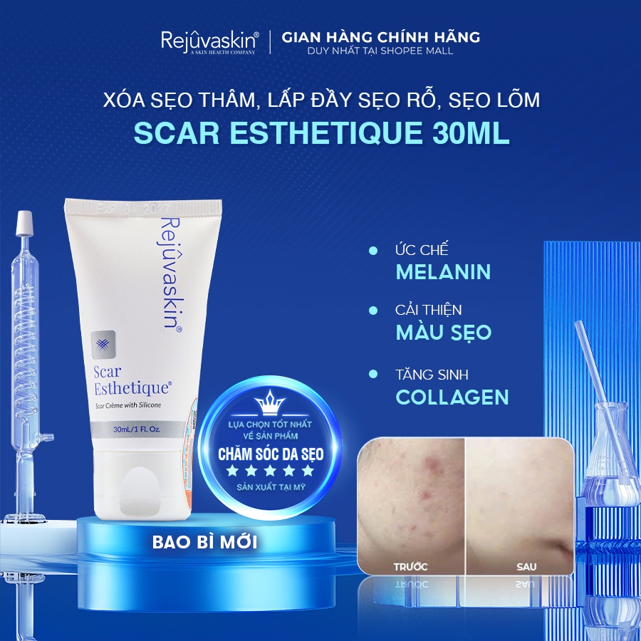 Kem Xóa Sẹo Thâm / Rỗ / Lõm Scar Esthetique Rejuvaskin 30ml
