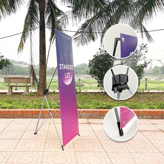 Chân Standee Chữ X, Khung standee x kích thước 0.6*1.6m & 0.8*1.8m loại thường, loại cường lực | LST