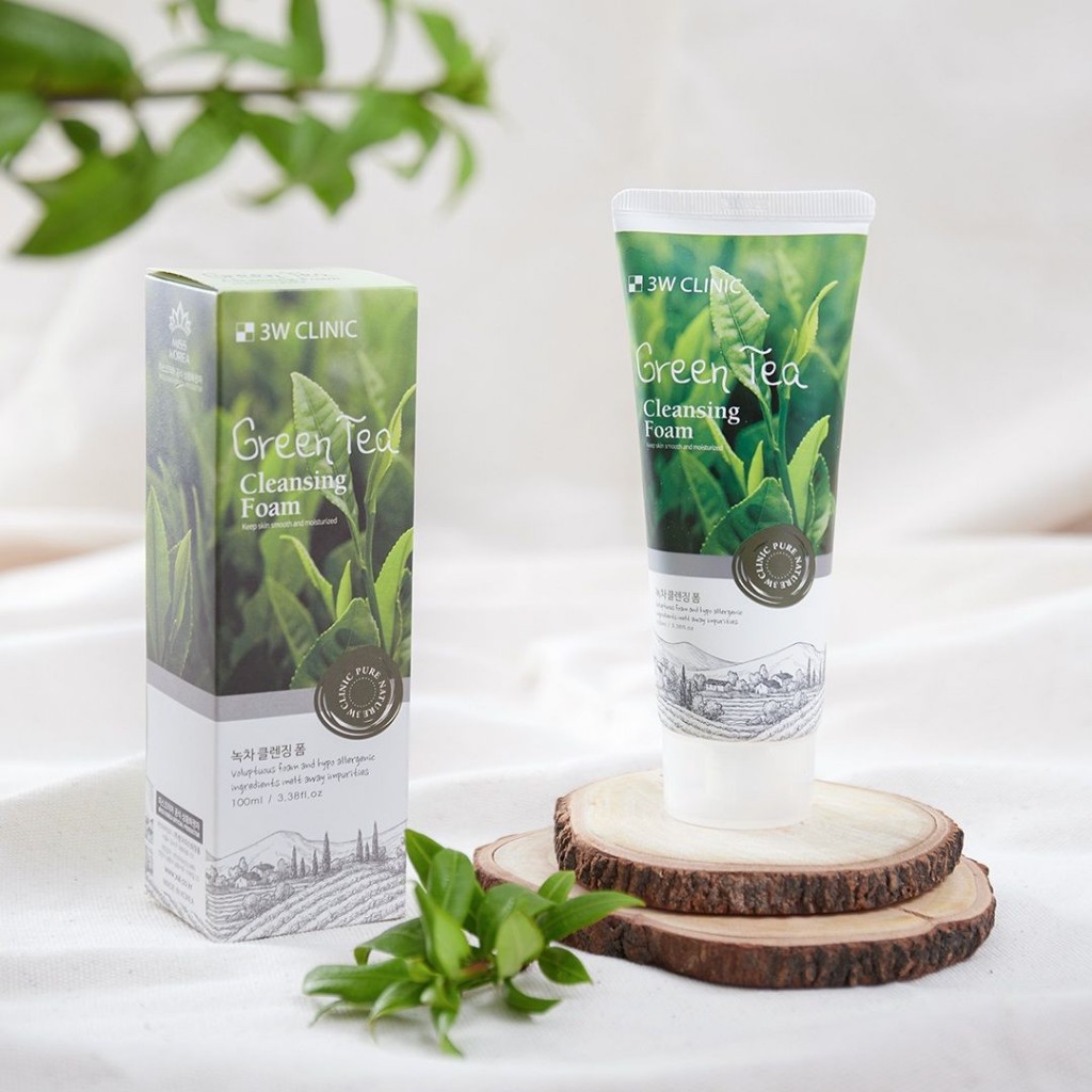 Sữa rửa mặt 3W Clinic Green Tea Cleansing Foam 100ml