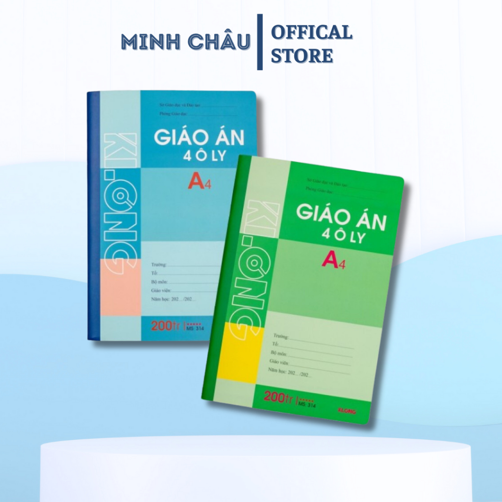Sổ giáo án 4 ô ly KL A4 200 trang 70/92; MS: 314T4