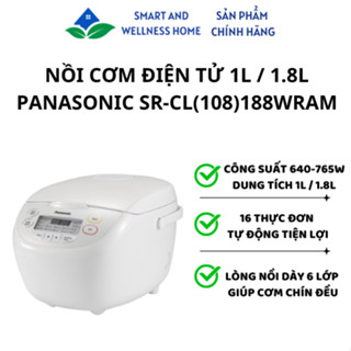 Nồi cơm điện tử 1L / 1.8L Panasonic SR-CL108WRAM / SR-CL188WRAM - Bảo hành 12 tháng