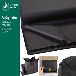 Giấy nến MÀU ĐEN gói quần áo, gói hoa, quà tặng, gói hàng.. giấy nến pelure ĐEN lụa mỏng làm thủ công handmade, backdrop