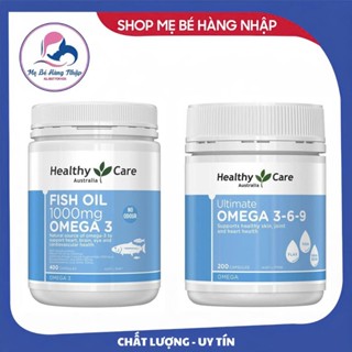  Viên uống Dầu cá tự nhiên Fish Oil Healthy Care Omega-3 và Omega 369 Healthy Care 