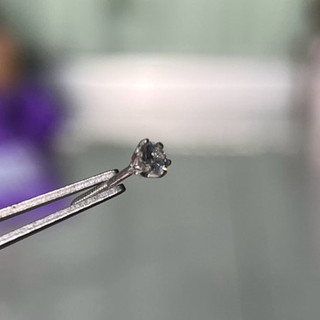 [1 cái] Bông tai bạc - Hoa tai bạc - Bông tai bạc cao cấp - Đá Moissanite