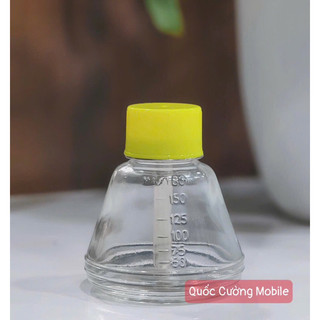 Bình Thủy Tinh 150ml – Lõi Hút Thép, Nắp Đậy Chắc Chắn, Dùng Cho Xăng Thơm, Putin, Nước Tẩy Rửa Main