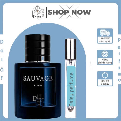⁻ᴰᵃᶦˢʸ⁻ Nước hoa nam Sau Vage Elixir nam tính mạnh mẽ EDP 5ML/10ML