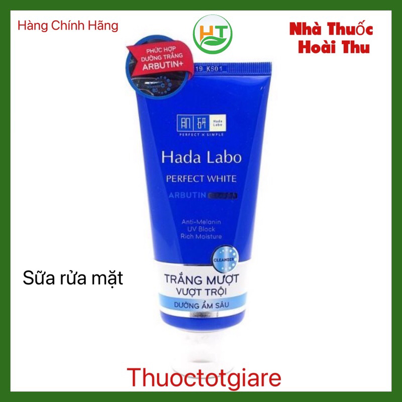Kem rửa mặt Hada Labo perfect white - 80g