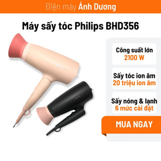 Máy sấy tóc Philips BHD356 ion âm 2100W thiết kế tay gập gọn