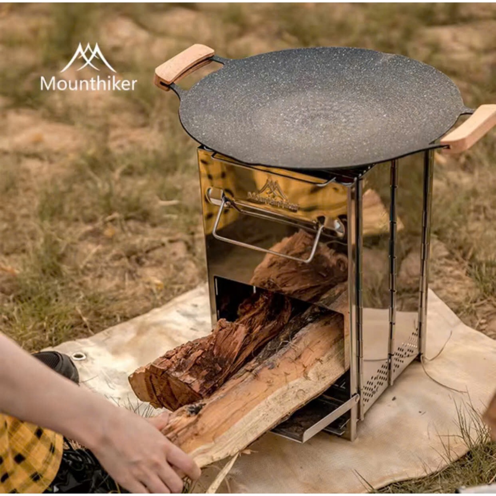 Bếp nướng dã ngoại Mountainhiker, Lò nướng camping Bếp dã ngoại đa năng, Bếp nướng đun nấu cắm trại,