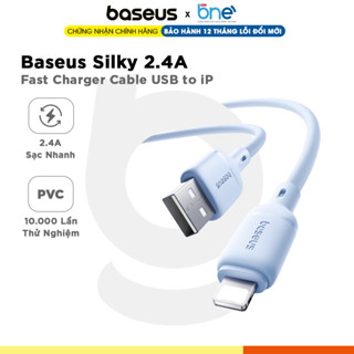 Cáp sạc nhanh 2.4A Baseus Silky USB to Táo Fast Charging và Truyền Dữ Liệu 480Mbps Dây PVC siêu bền