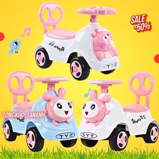  Freeship Xe lắc chòi chân chòi thỏ có phát nhạc có đèn vui nhộn màu sắc rực rỡ. 