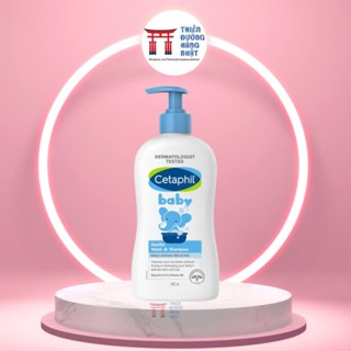 Sữa tắm gội Cetaphil 400ml cho bé Cetaphil Baby Wash & Shampoo with Organic Calendula