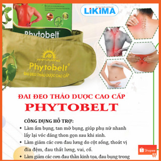 Đai Chườm Nóng Thảo Dược Phytobelt Likima – Giảm Đau Lưng, Bụng Kinh, Thoái Hóa Cột Sống (Hương Liệu Tự Nhiên)