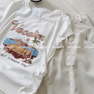 Áo Croptop Vacation (sẵn)