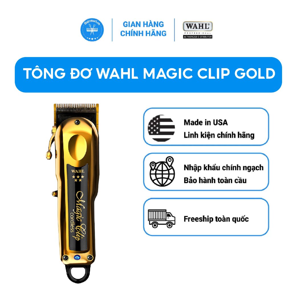 Tông đơ cắt tóc Magic Gold Cordless chính hãng - Hairmart