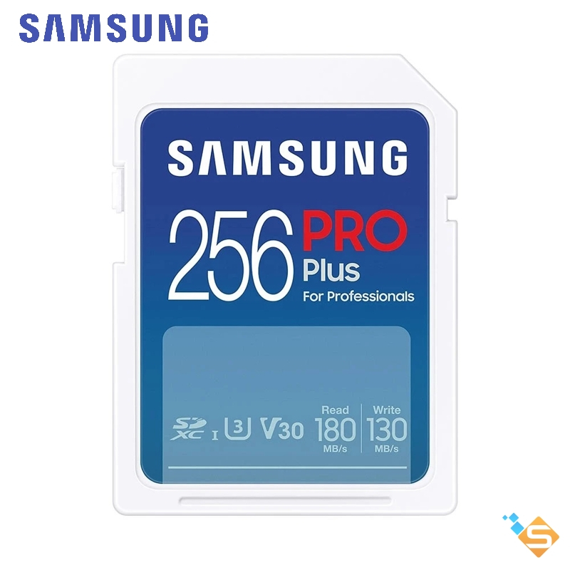 Thẻ nhớ SDXC SÁMUNG Pro Plus U3 V30 180MB/s Tốc ĐỘ Cao 256GB 128GB 64GB Cho Máy Ảnh, Camera BH 5 Năm