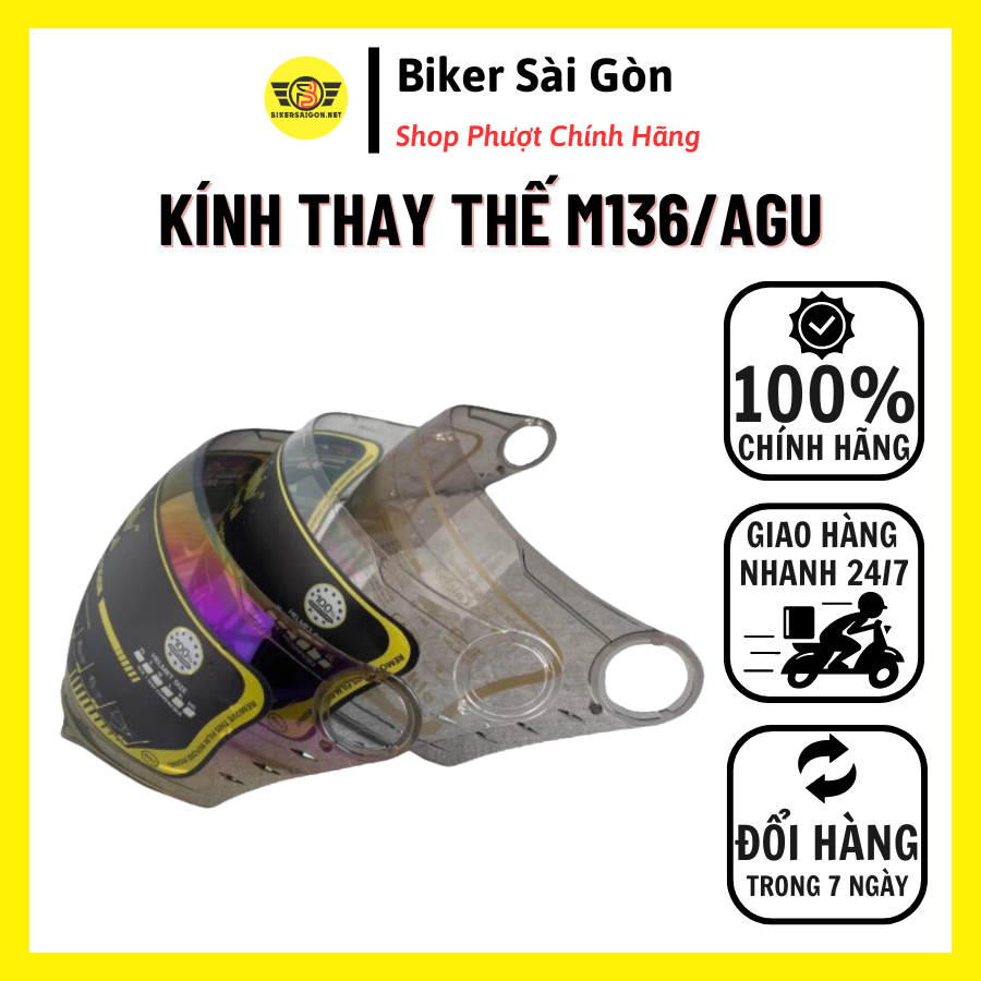 Kính Thay Thế Mũ Bảo Hiểm ROYCE XH01, ROYCE XH02, ROYAL M668 Royal XH01, Royal M268 (Không Gồm Nón)