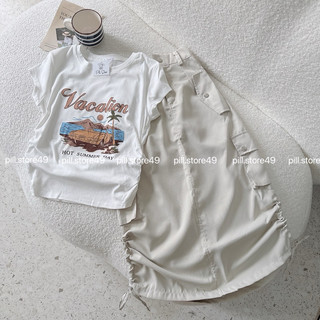 Áo Croptop Vacation (sẵn)