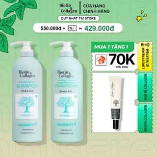 Dầu gội Biotin Collagen Xanh Dương chống rụng tóc, phục hồi, giảm gàu, kiểm soát dầu 500ML-1000ML