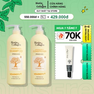 Dầu gội Biotin Collagen Vàng chống rụng tóc, phục hồi, giảm gàu, kiểm soát dầu 500ML - 1000ML