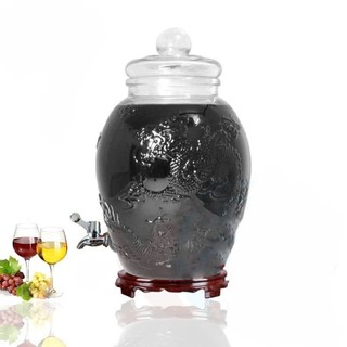 Bình ngâm rượu thuỷ tinh 19 lít Rồng Phụng Có van và Không van