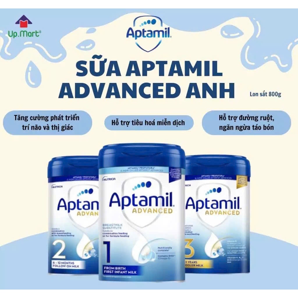✈️( 2026) SỮA BỘT APTAMIL ADVANCED  ANH 800g