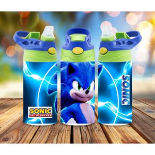 Bình Nước Sonic Có Ống Hút - Inox 304 Giữ Nhiệt 12H - Tặng Chổi Cọ - Quà Cho Bé Trai 350ml