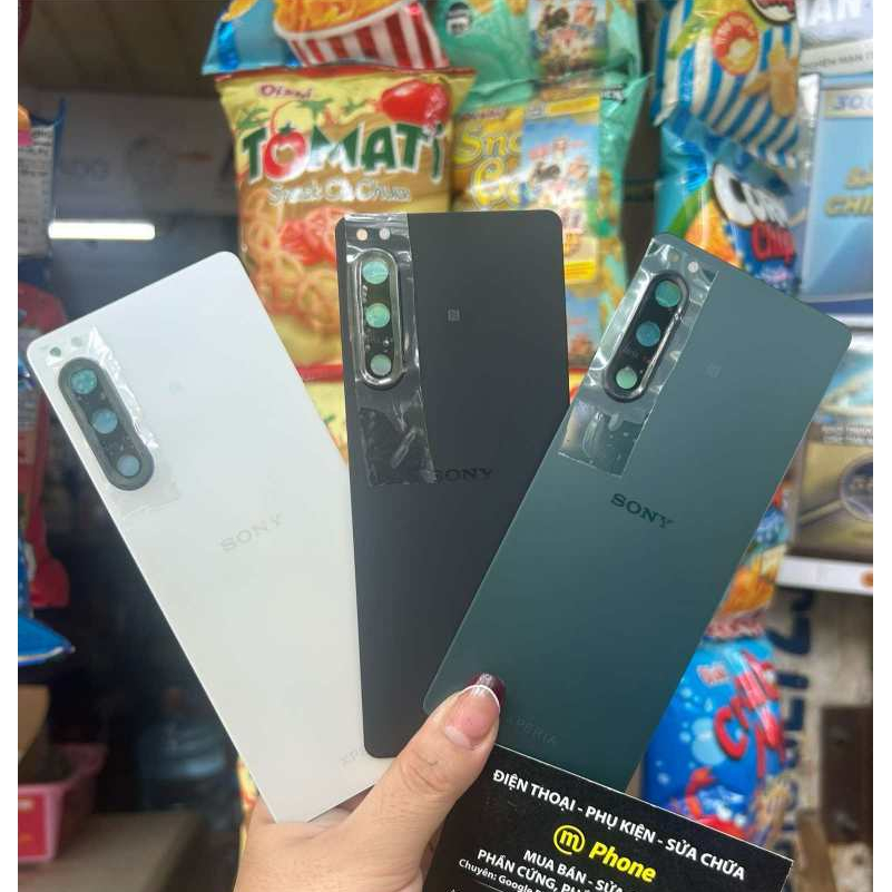 Kính Lưng (nắp lưng) Sony Xperia 5 IV (5 mark4) Kèm Kính Camera Sau