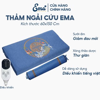 Thảm ngải cứu đông y Ema nội địa trung sưởi ấm giảm đau mỏi xương khớp, hàn khí - Quà tặng bố mẹ