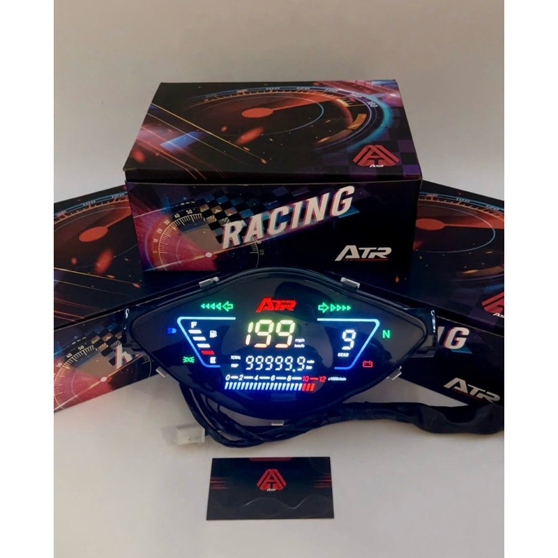 Mẫu ATR Racing 2024 - Đã đấu điện sẵn - Đồng hồ điện tử Wave A110 2024  Lắp RS A 100 110 S110 RS100 