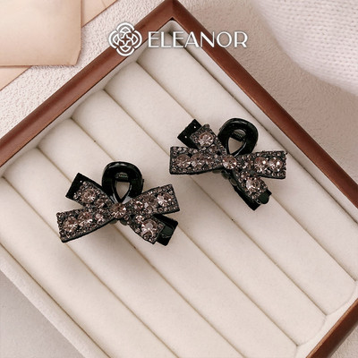 Set kẹp tóc nữ càng cua Eleanor Accessories đính đá lấp lánh kẹp tóc nơ tiểu thư phụ kiện tóc 8283
