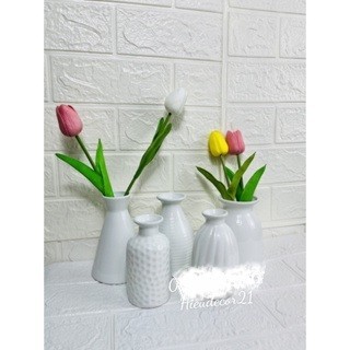 Lọ hoa tulip, lọ hoa lụa, để bàn decor siêu đẹp
