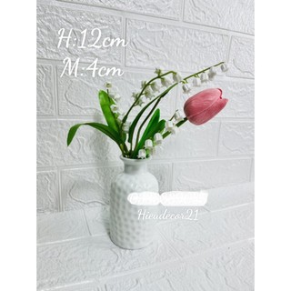 Lọ hoa tulip, lọ hoa lụa, để bàn decor siêu đẹp