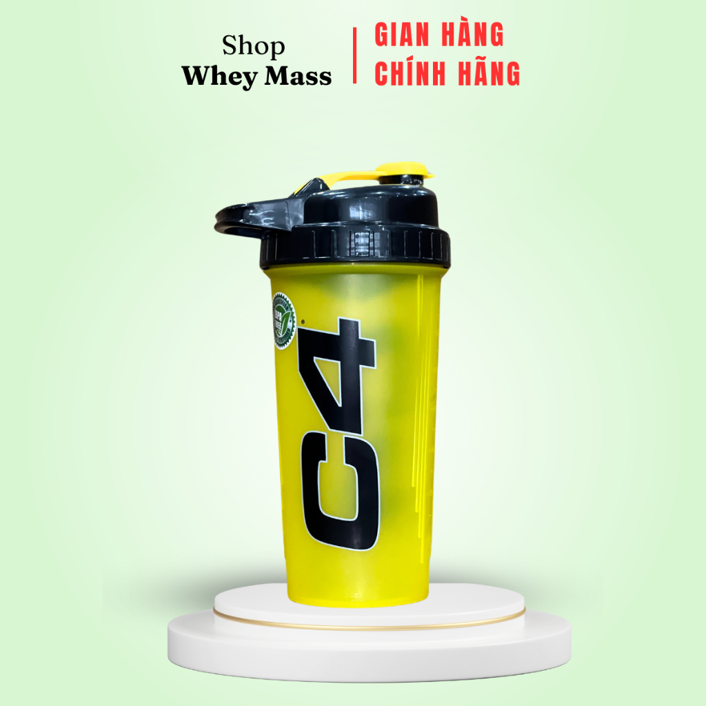Bình Lắc C4 700 ml - Bình Lắc Sữa Whey Mass - Bình Nước Xtend