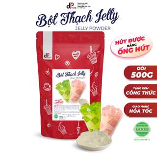  Bột Jelly DPFOOD - Gói 500G - Làm Thạch Hút Topping Trà Sữa Trà Trái Cây Thạch Freeze Đá Xay,... 
