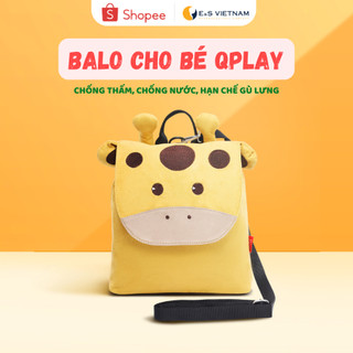 Ba lô cho bé hình Hươu cao cổ QPlay chống thấm, chống nước, hạn chế gù lưng