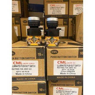 NÚT NHẤN CML LA39-11 XANH ĐỎ