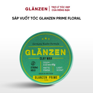  Sáp vuốt tóc Glanzen Floral hương nước hoa tạo kiểu giữ nếp tự nhiên cân mũ bảo hiểm 60g 