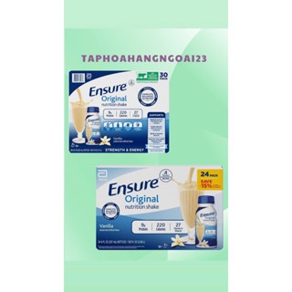 AIR) THÙNG 30 CHAI SỮA ensure NƯỚC 237ML MỸ