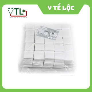 Bông Y Tế Bảo Thạch Cắt Sẵn 6 Cm X 6 Cm gói 500gr