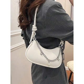 Túi xách nữ đẹp, túi đeo chéo hàn quốc phối xích đi chơi da trơn mềm dáng bầu hot trend